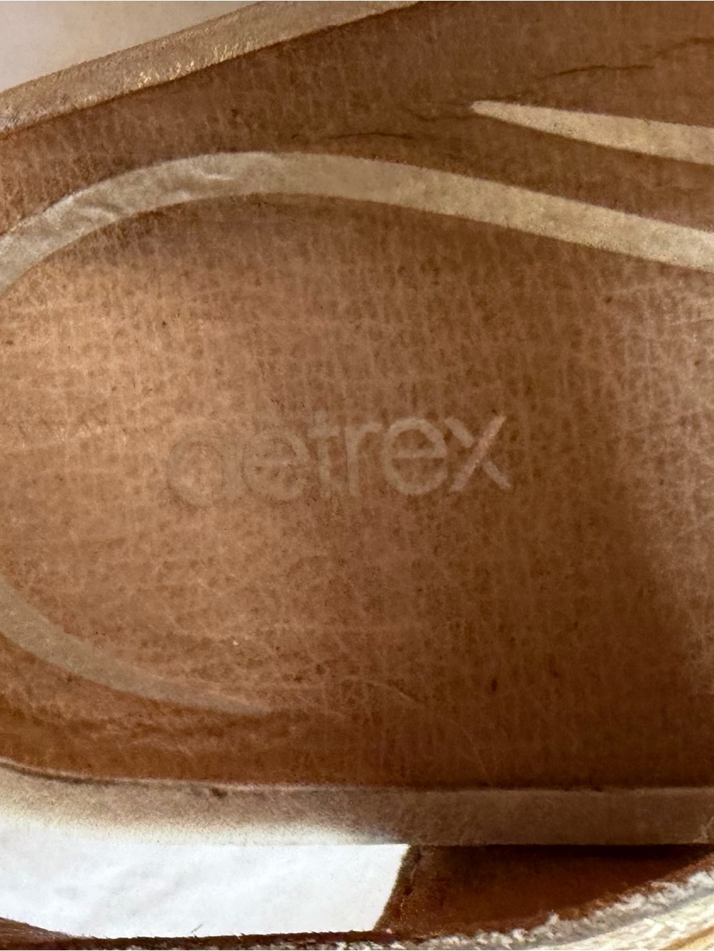 Aetrex Romy Women's Gold Velcro Strap Platform Sandals Sz 10 Great Condition! - Picture 5 of 7